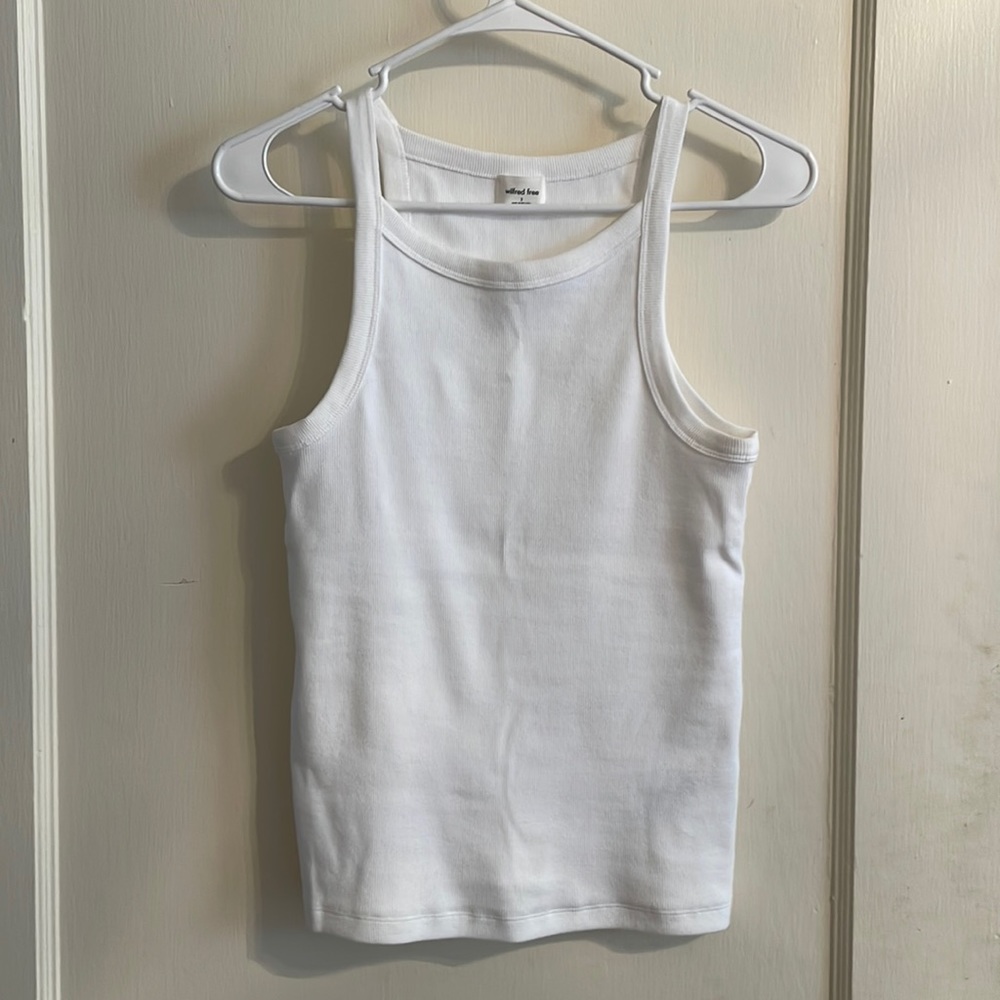 Aritzia Wilfred Free Folklore Tank in White, Size S